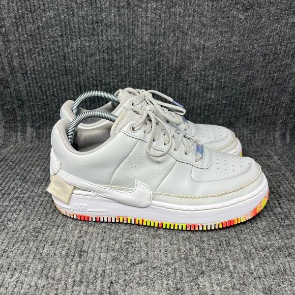 Nike Air Force 1 Jester XX Floral Print Platinum Gray Women’s 10 AV2461-001 - Picture 1 of 8